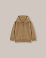 Sudadera Hoodie Abierta Gris,CAFE CLARO